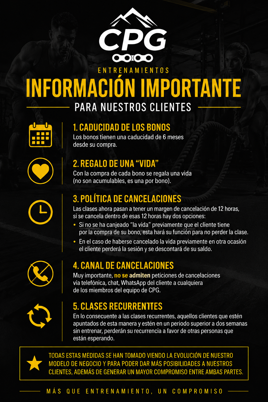 Información importante