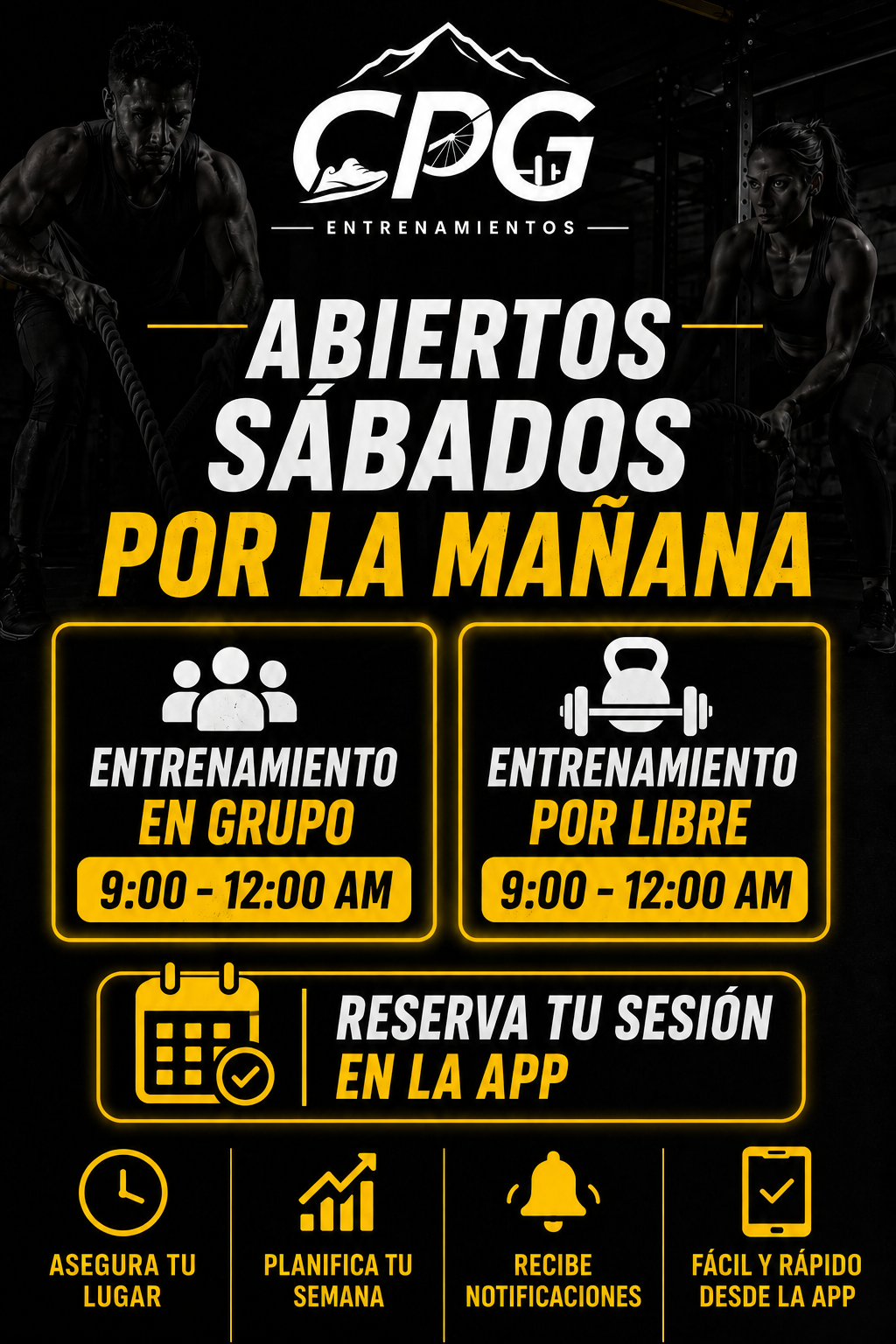 🔥 ¡LOS SÁBADOS TAMBIÉN SE ENTRENA! 🔥