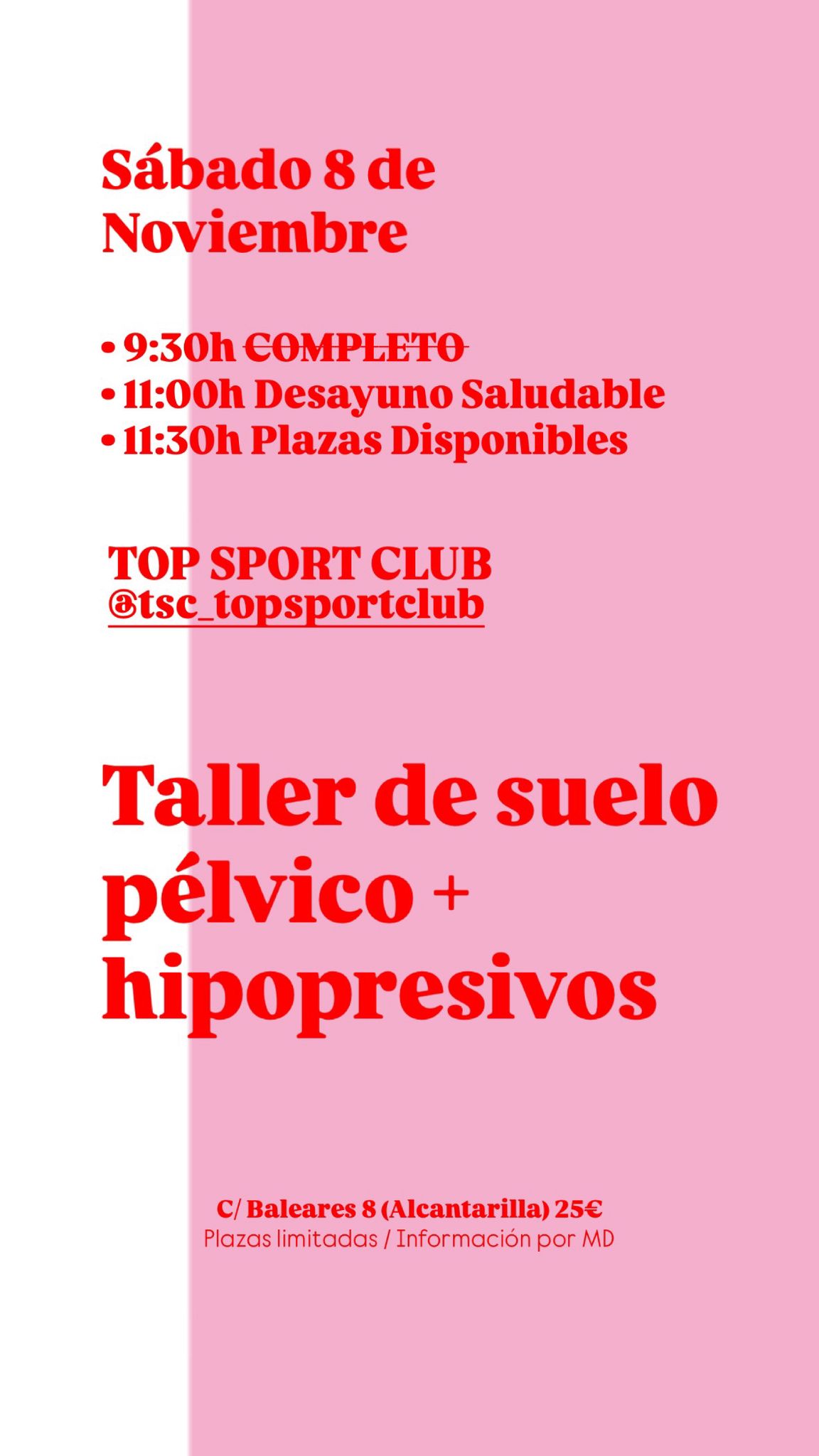 Taller suelo pélvico e hipopresivos