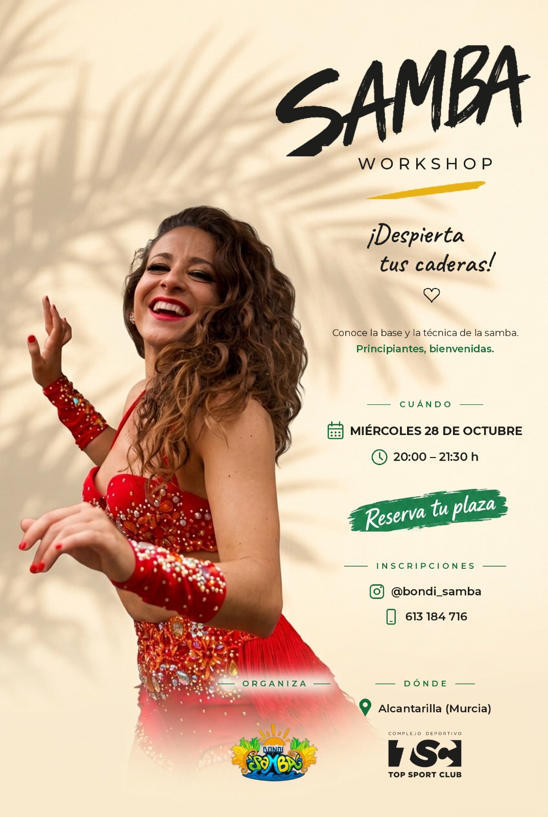Taller Samba Miércoles 28!