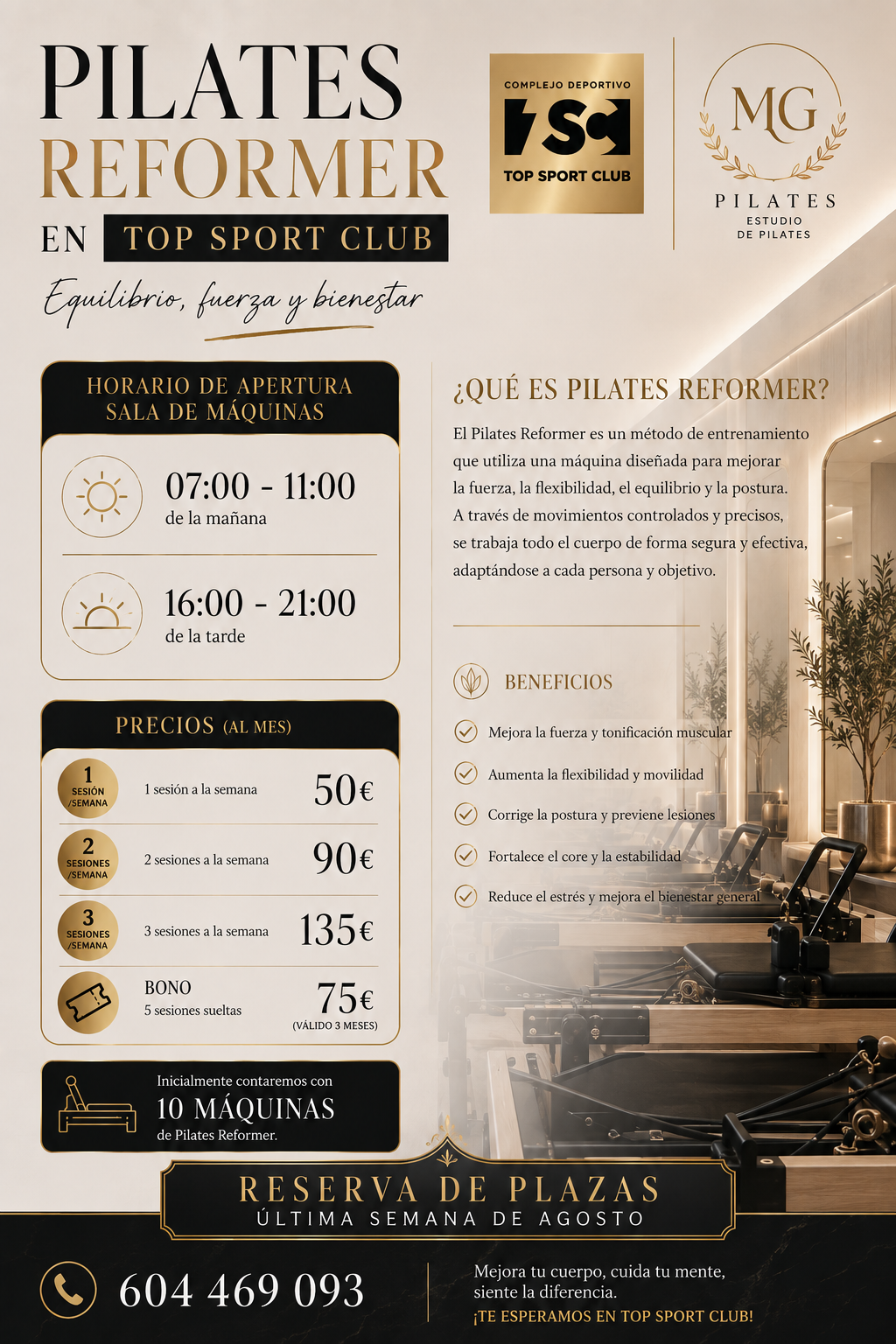 Pilates reformer